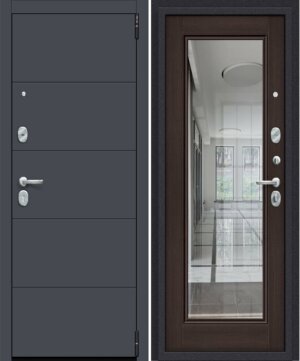 Дверь наружная стальная Porta R 4.П61 Graphite Pro, Wenge Veralinga