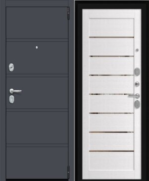 Дверь входная Porta R 8.П222 Graphite Pro, Wood Alaska