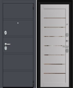 Двери входные Porta R 8.П222 Graphite Pro, Ibis Wood