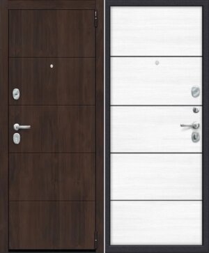 Дверь входная Porta S 4.П50 (AB-6) Almon 28/Snow Veralinga