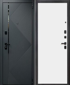 Дверь входная Porta R 87.50.1 Graphite Pro\Super White