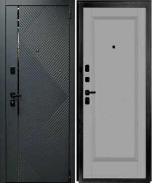 Дверь входная Porta R 87.П1 Graphite Pro, Nardo Grey