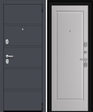 Дверь входная Porta R 8.П1 Graphite Pro, Nardo Grey